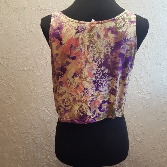 Bamboleo colorful crop top sz M - Picture 3 of 4